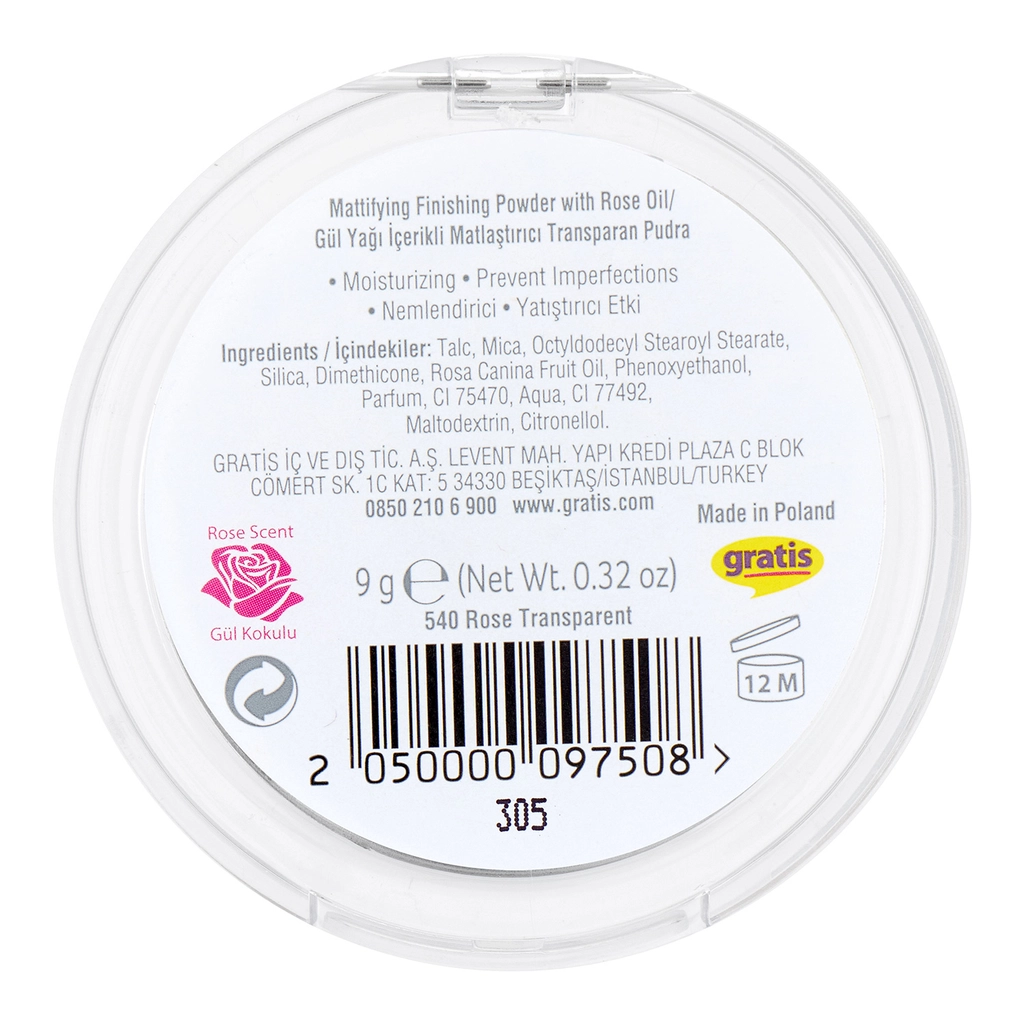 پودر فیکس شفاف Beaulis مدل Finish It، شماره ۵۴۰ (Rose Transparent) - تصویر 2