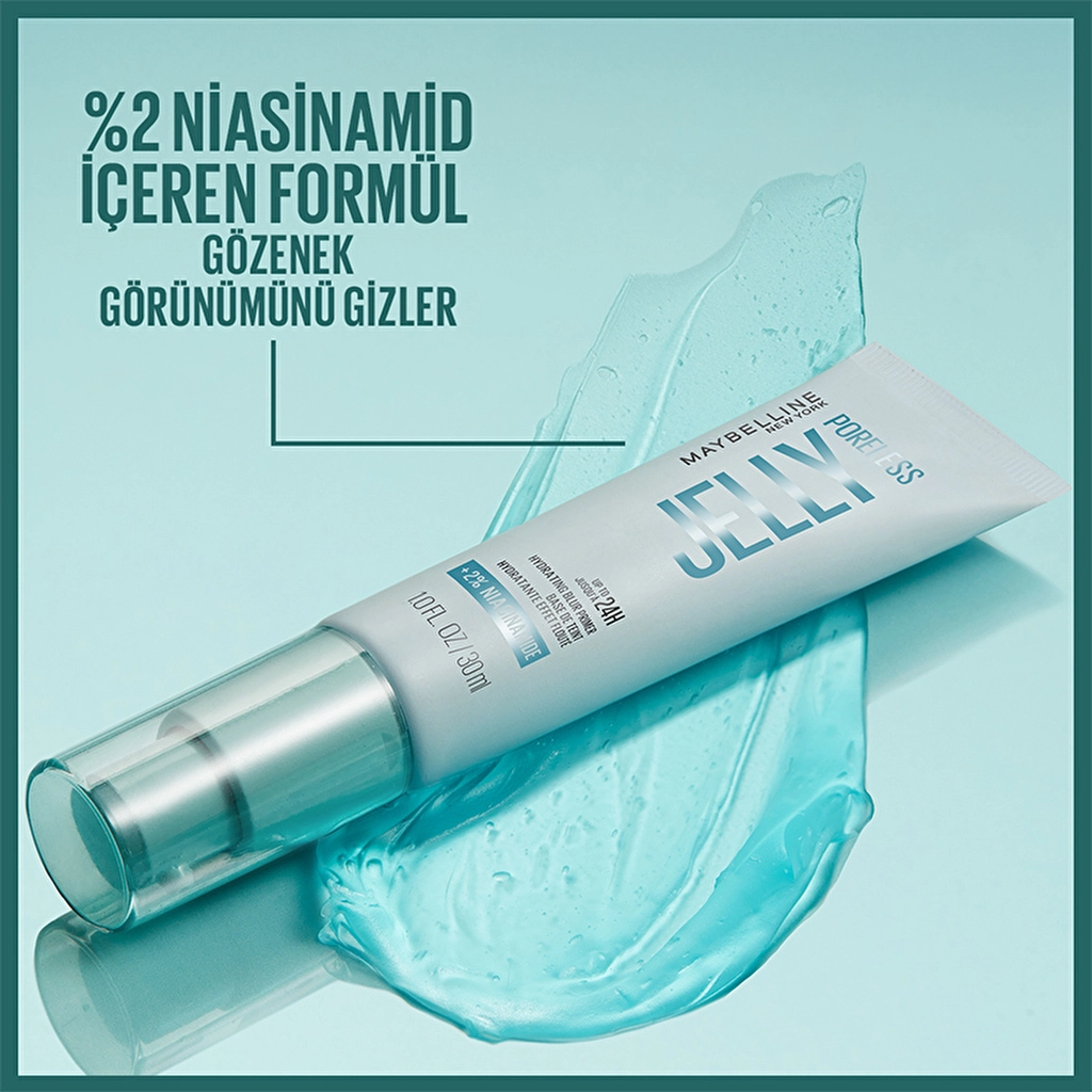 پرایمر ژلی محوکننده منافذ میبلین Poreless Jelly | آبرسان و ماندگار - تصویر 4