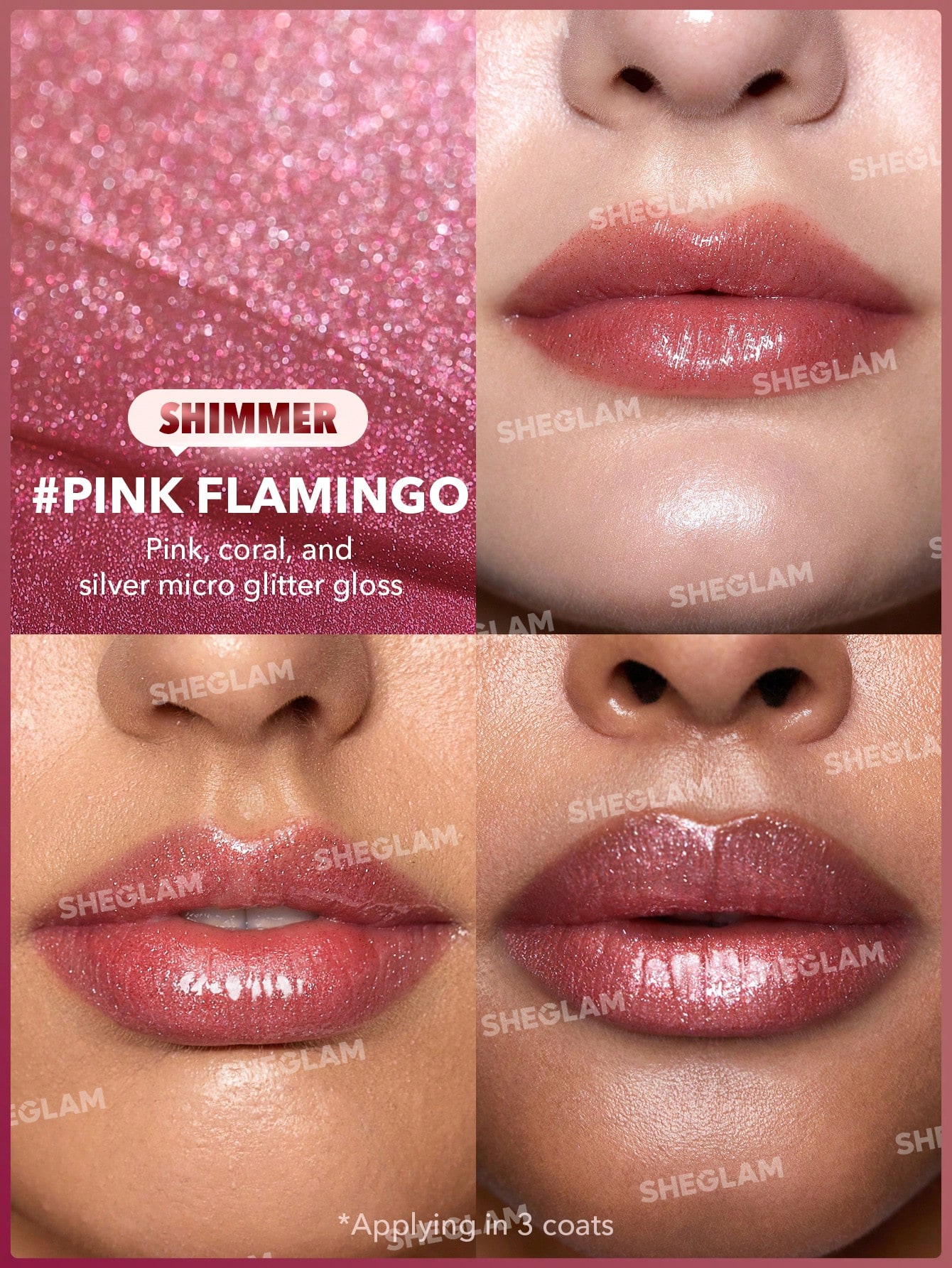 برق لب حجم دهنده SHEGLAM Pout Perfect Plumper | براق و آبرسان - تصویر 4