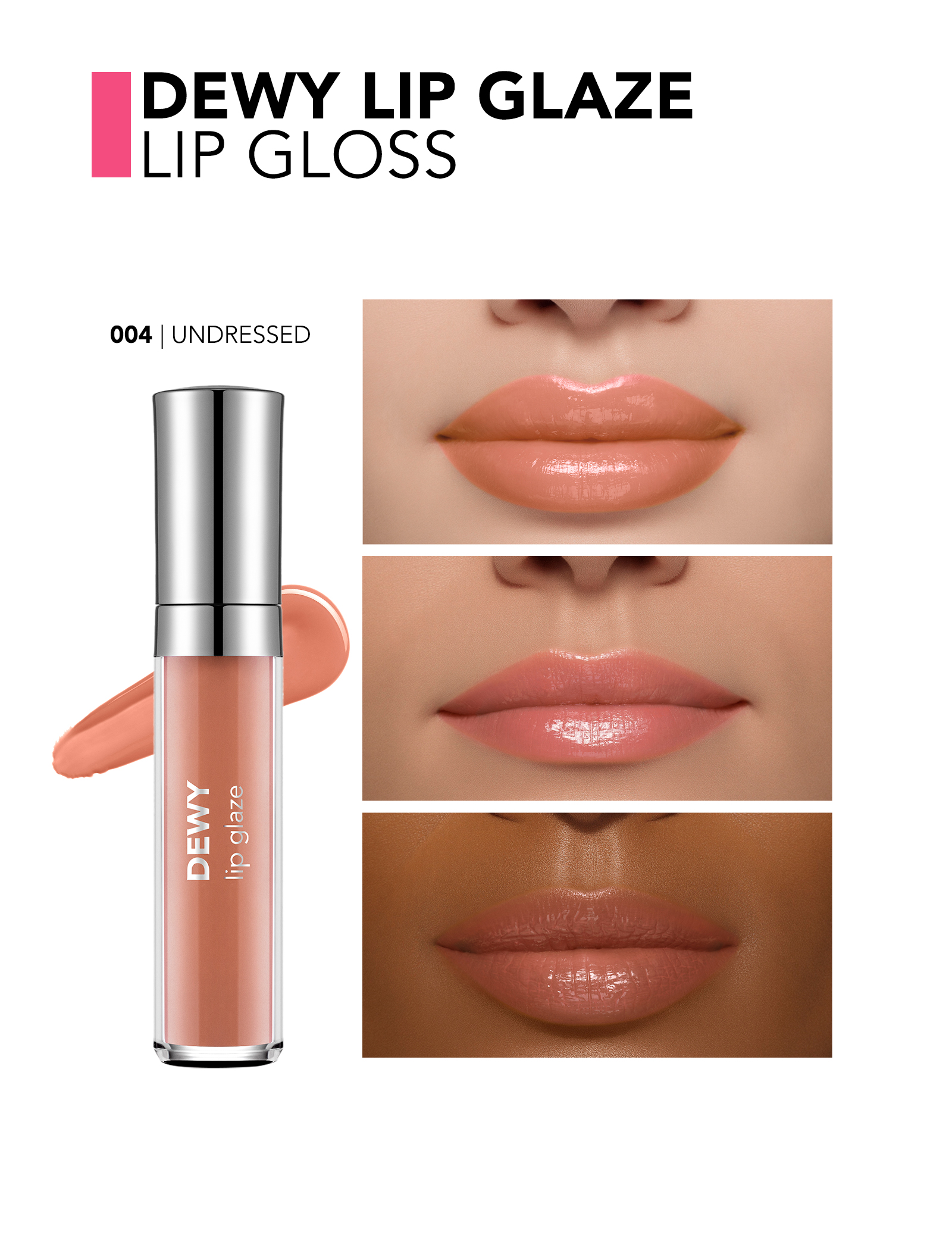 لیپ گلاس فلورمار Dewy Lip Glaze | لب‌های براق و شیشه‌ای - تصویر 4