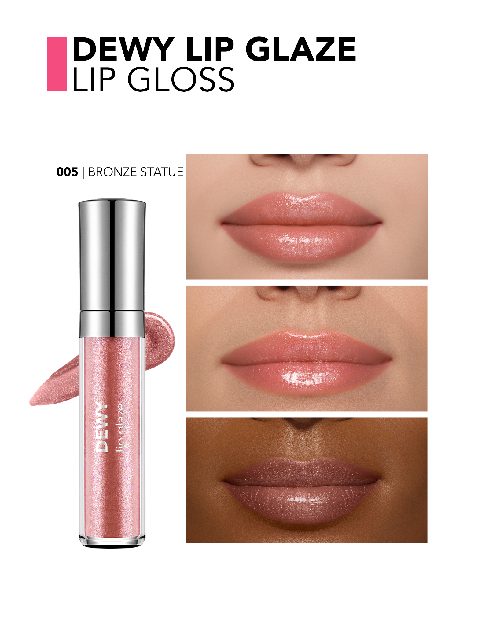 لیپ گلاس فلورمار Dewy Lip Glaze | لب‌های براق و شیشه‌ای - تصویر 6