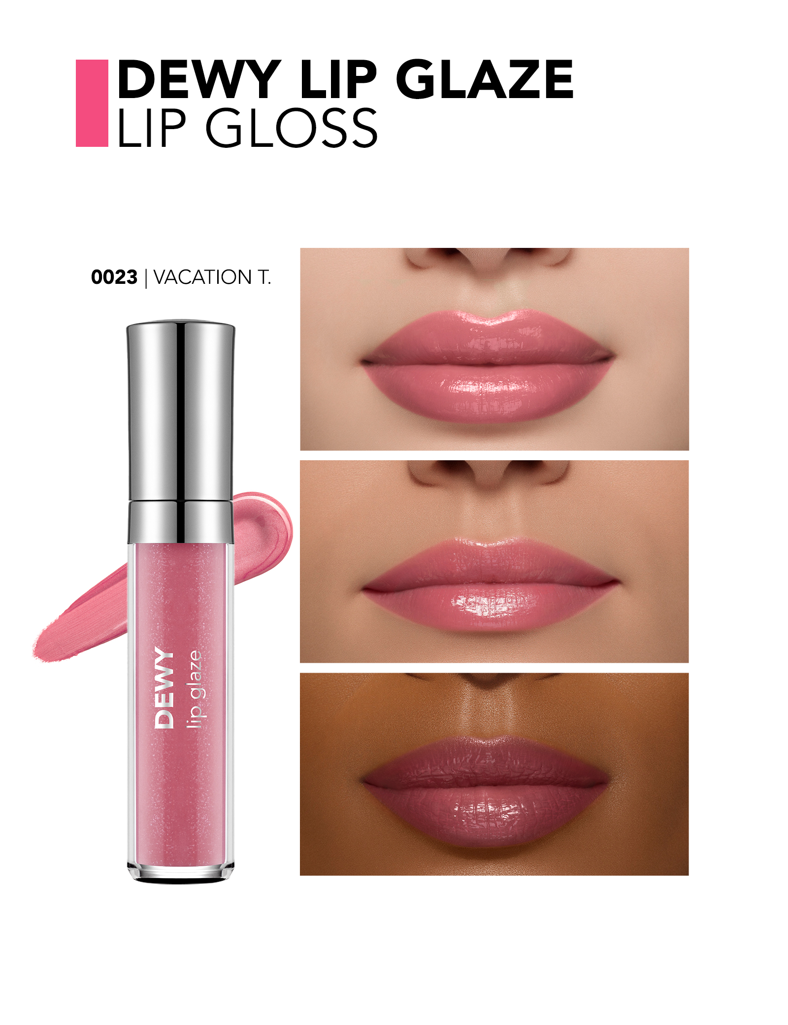 لیپ گلاس فلورمار Dewy Lip Glaze | لب‌های براق و شیشه‌ای - تصویر 18
