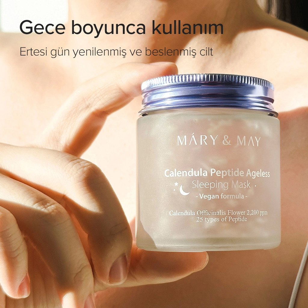 ماسک خواب Mary & May ۱۱۰ گرم - کاندولا و پپتید - تصویر 4