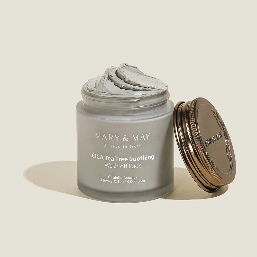 ماسک خاک رس Mary & May ۱۲۵ گرم - سیکا و روغن درخت چای - تصویر 2