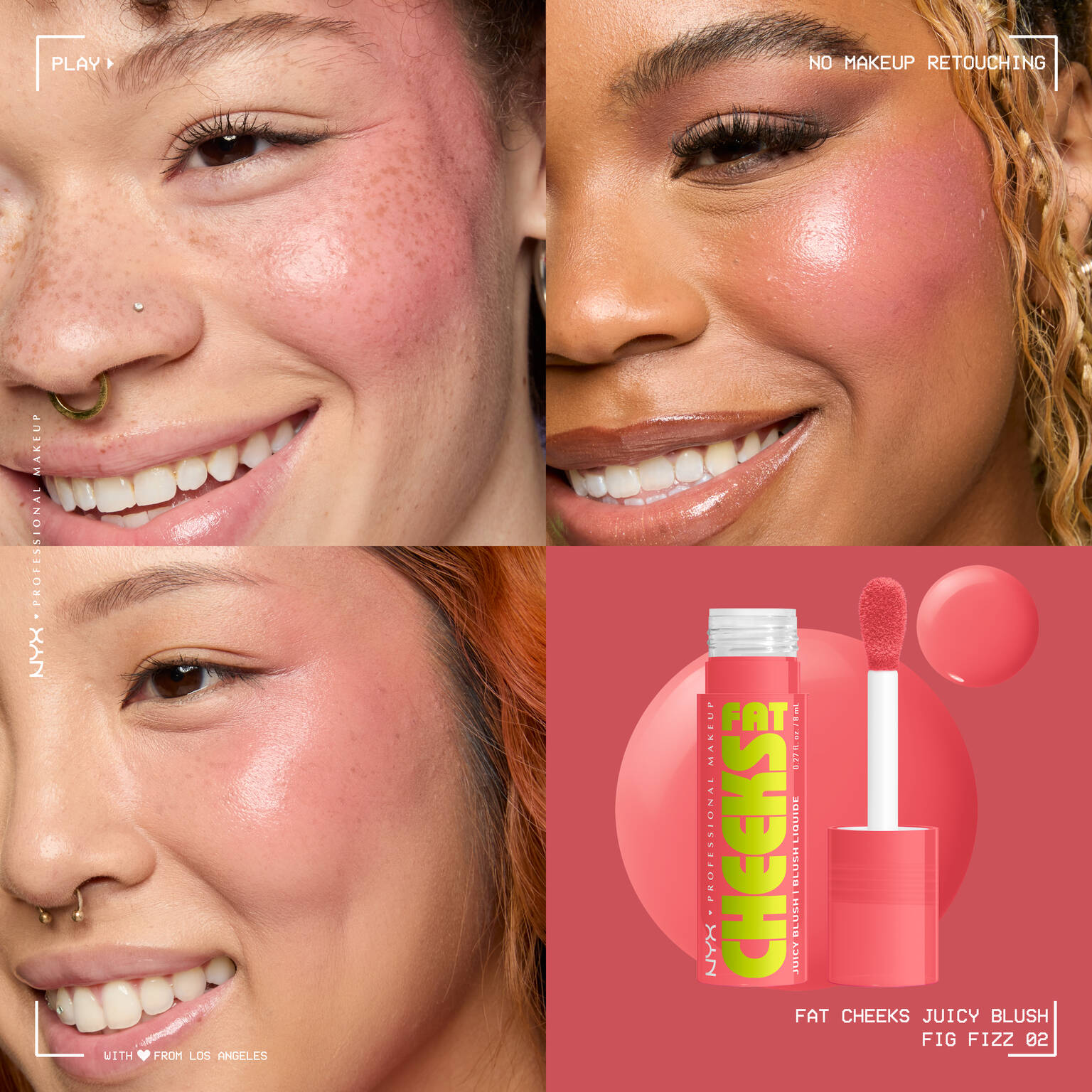 رژگونه مایع NYX Fat Cheeks - تصویر 3