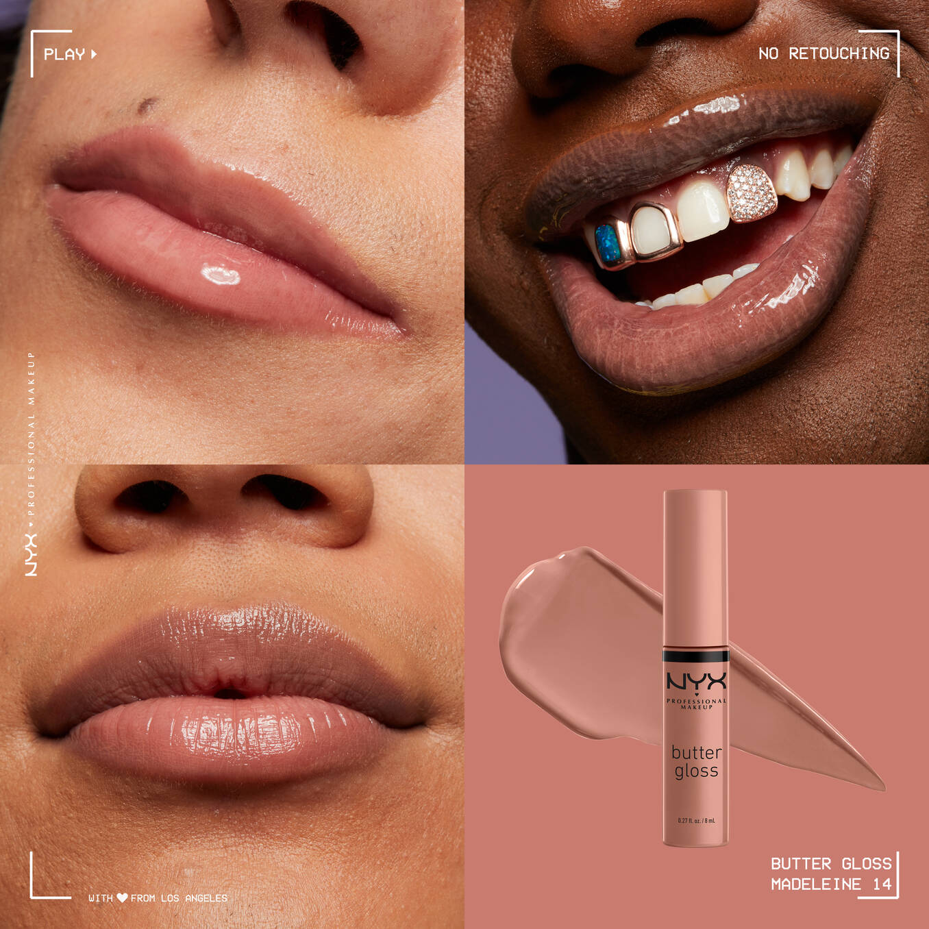 برق لب NYX Butter Gloss Bling - تصویر 6