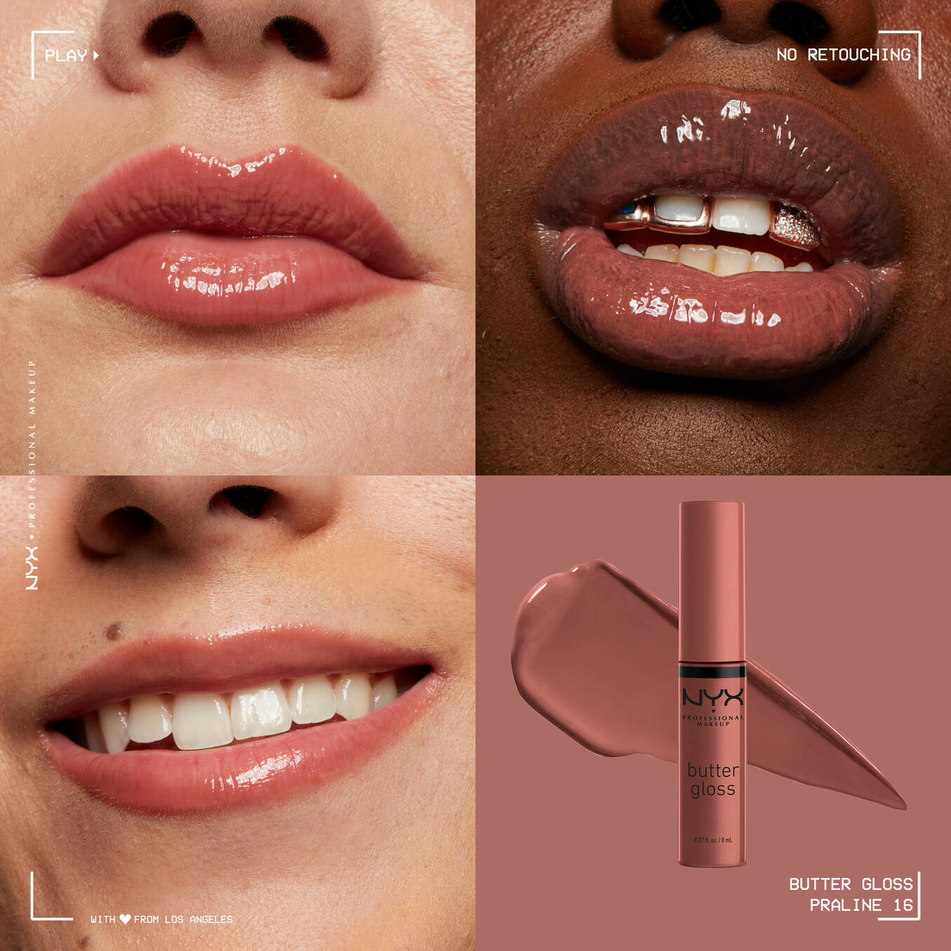 برق لب NYX Butter Gloss Bling - تصویر 8