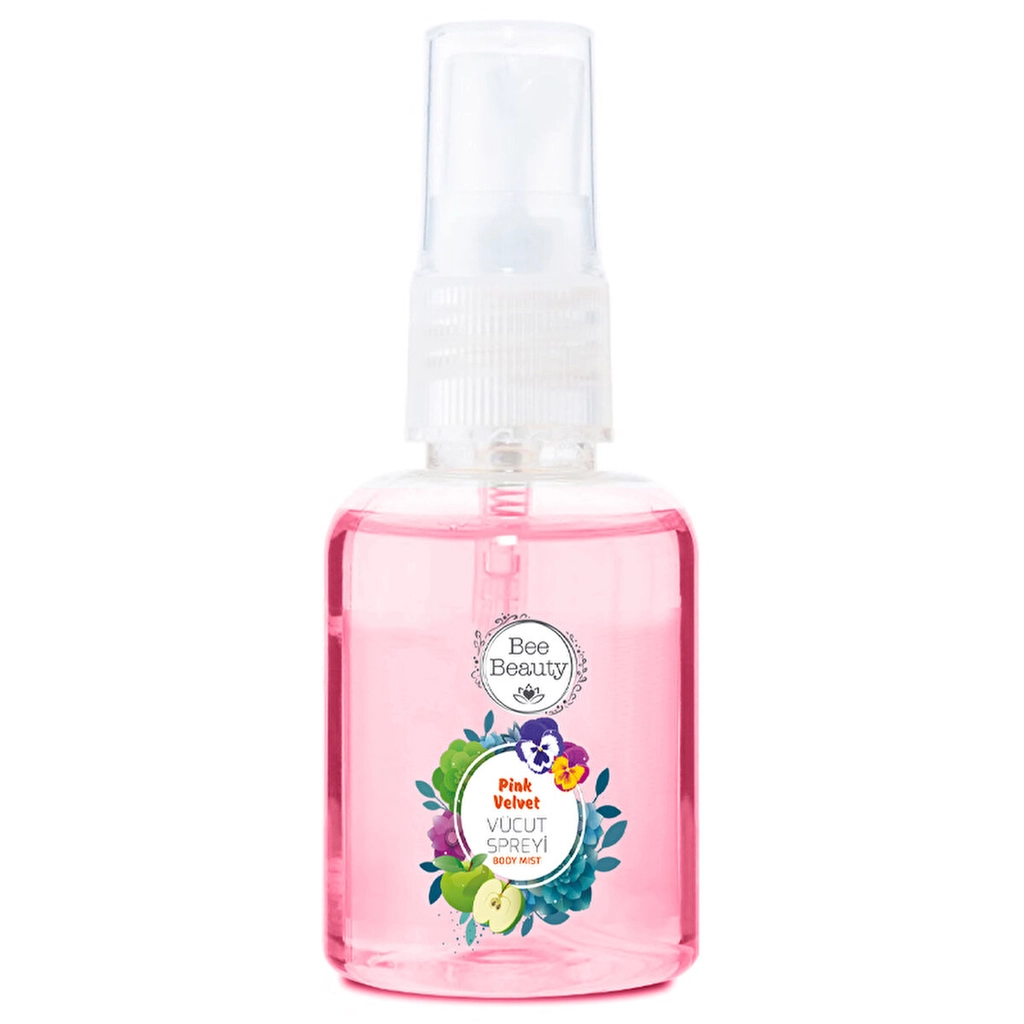 اسپری بدن Bee Beauty Pink Velvet حجم 50 میلیلیتر | رایحه گلی و میوهای