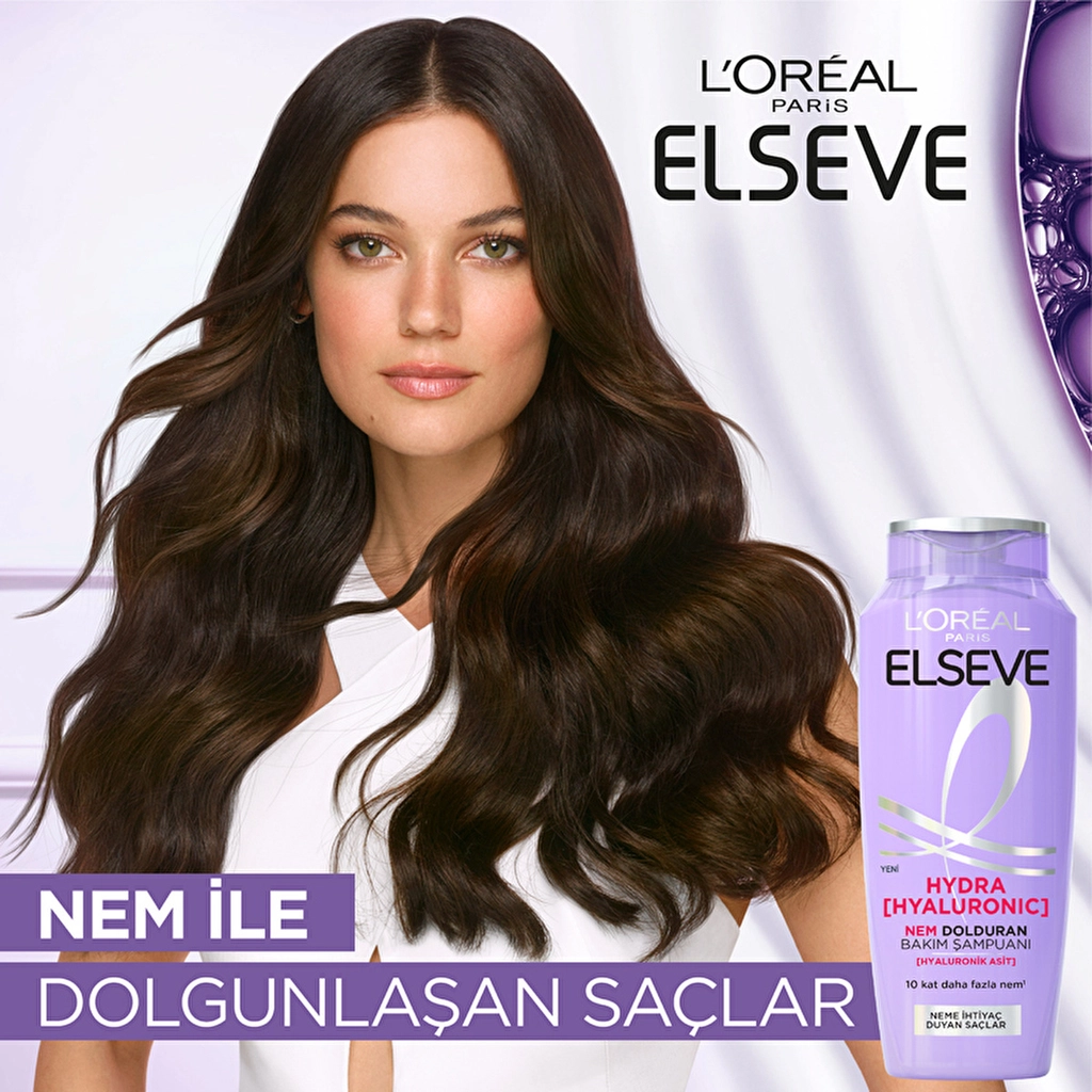 شامپو آبرسان لورآل Elseve Hydra Hyaluronic 300 میل | آبرسان موهای خشک - تصویر 5