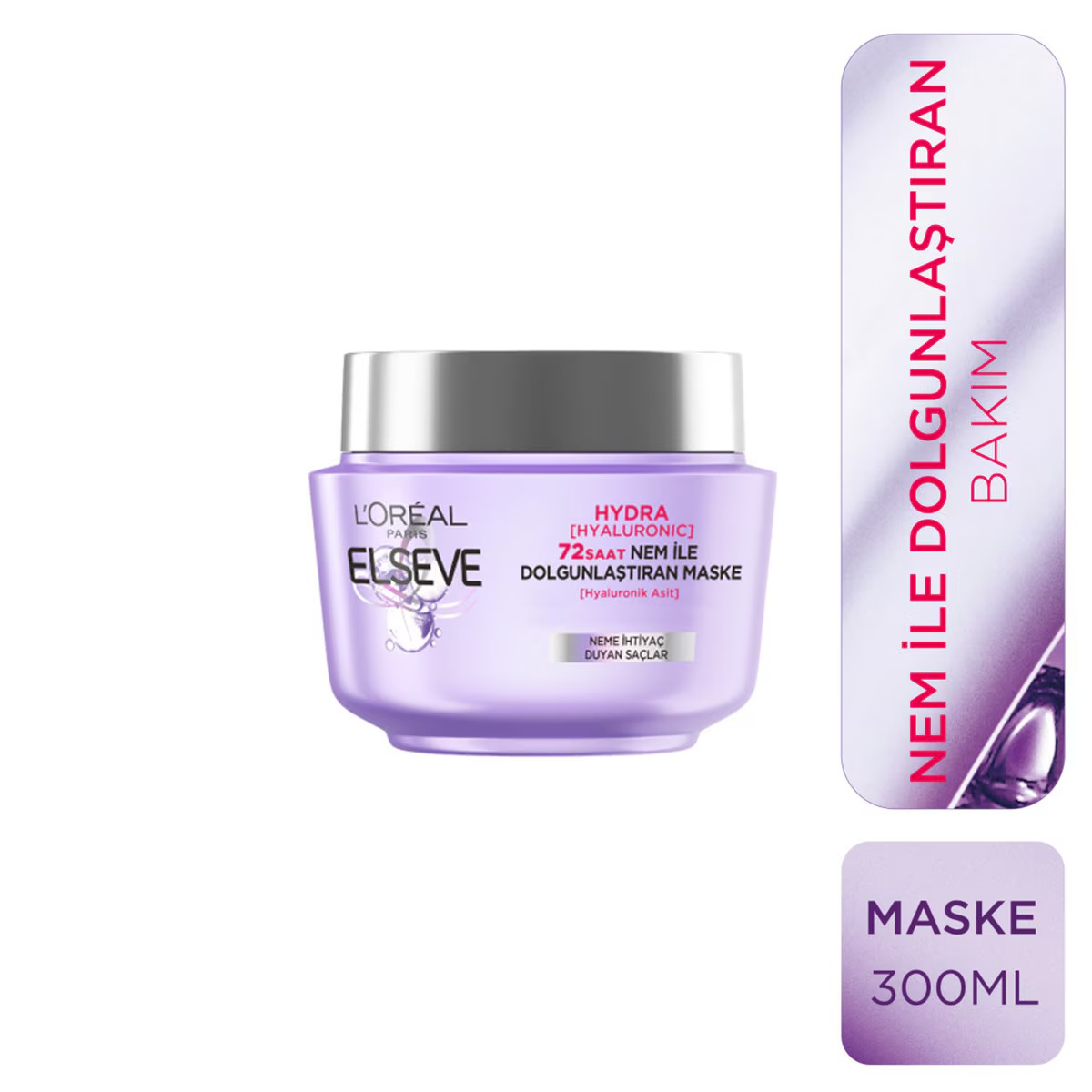 ماسک مو لورآل Elseve Hydra Hyaluronic 300 میل | آبرسان موهای خشک