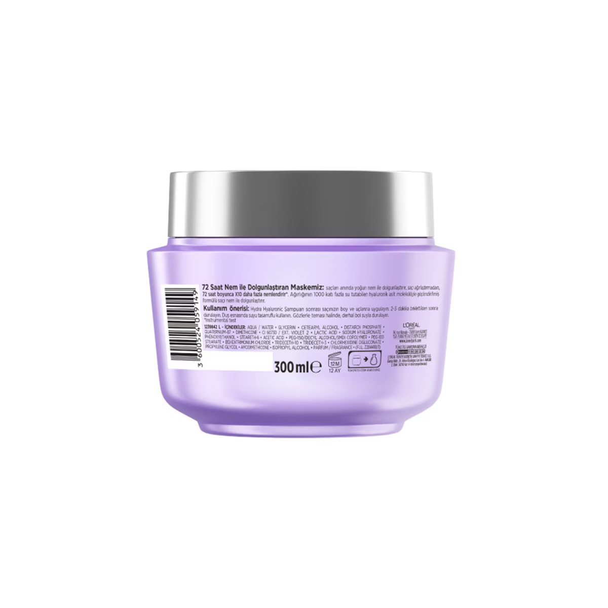 ماسک مو لورآل Elseve Hydra Hyaluronic 300 میل | آبرسان موهای خشک - تصویر 2