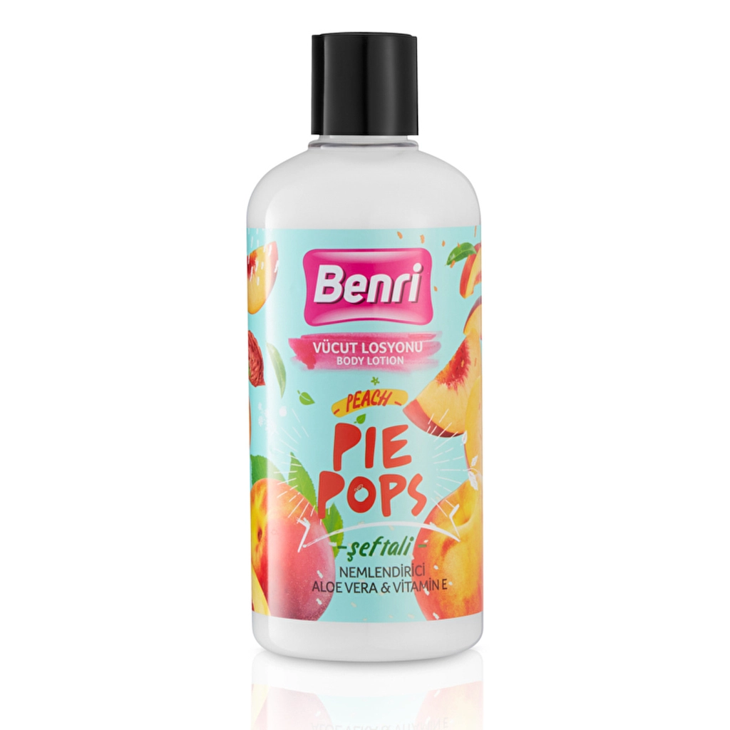 لوسیون بدن بنری Benri Şeftali Pie Pops هلو 500ml